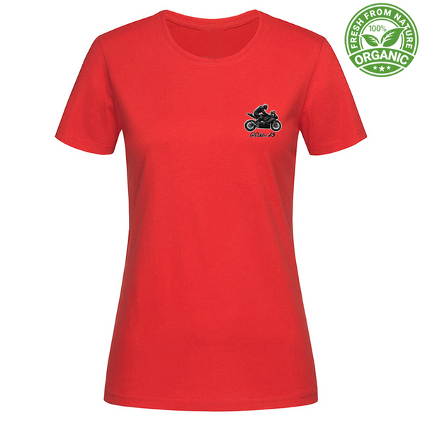 T-Shirt Woman Organic T-SHIRT DONNA PABLOS RED